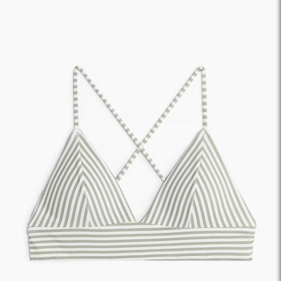 H&M Other - EUC H&M Gray Striped Bikini Top
